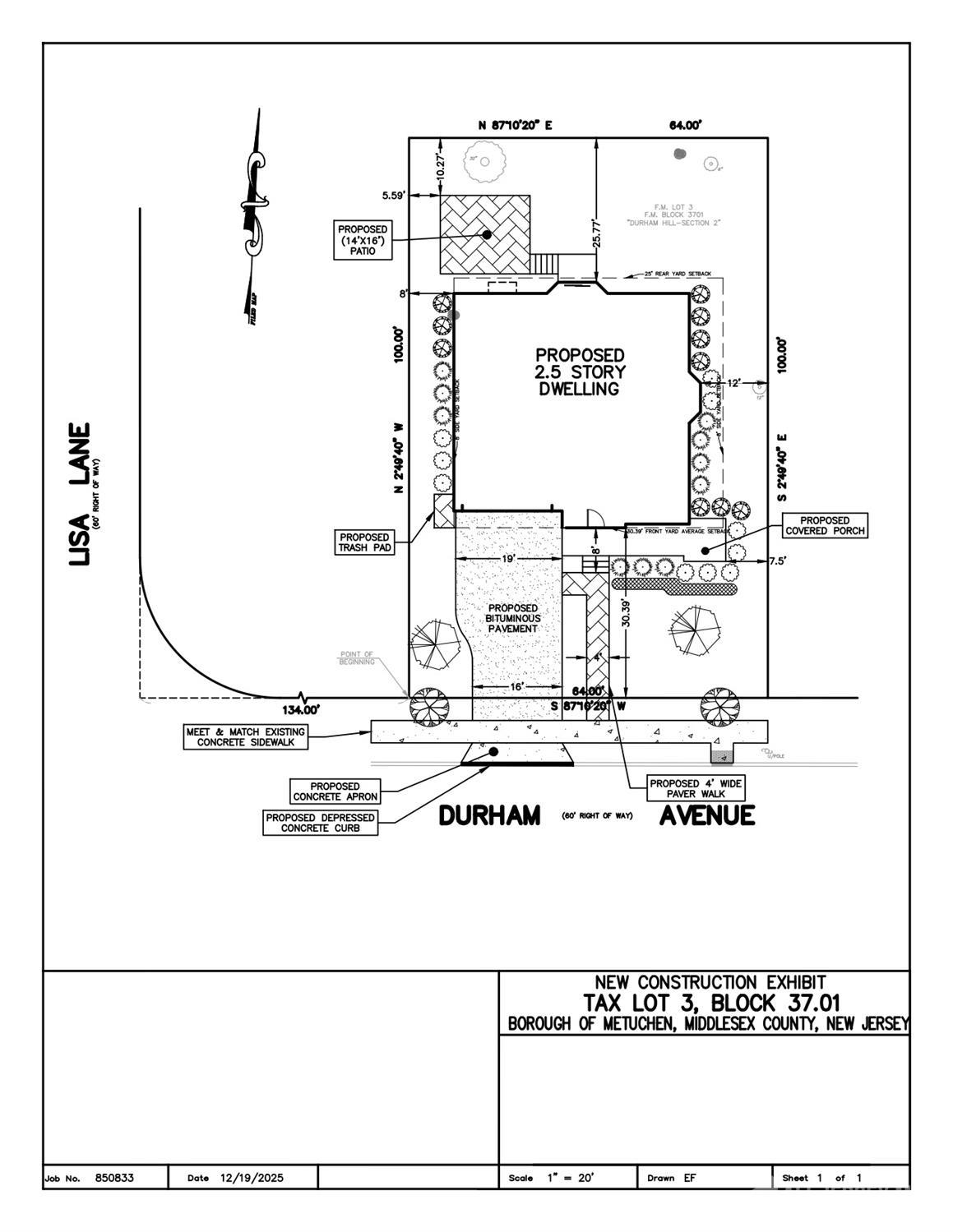 358 Durham, Metuchen, NJ, 08840
